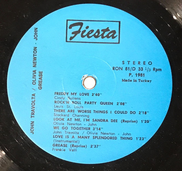 Grease (The Original Soundtrack From The Motion Picture) 2LP Plak