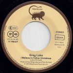 Greg Lake – I Believe In Father Christmas 45lik Plak - Görsel 3