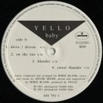 Yello – Baby LP Plak - Görsel 4