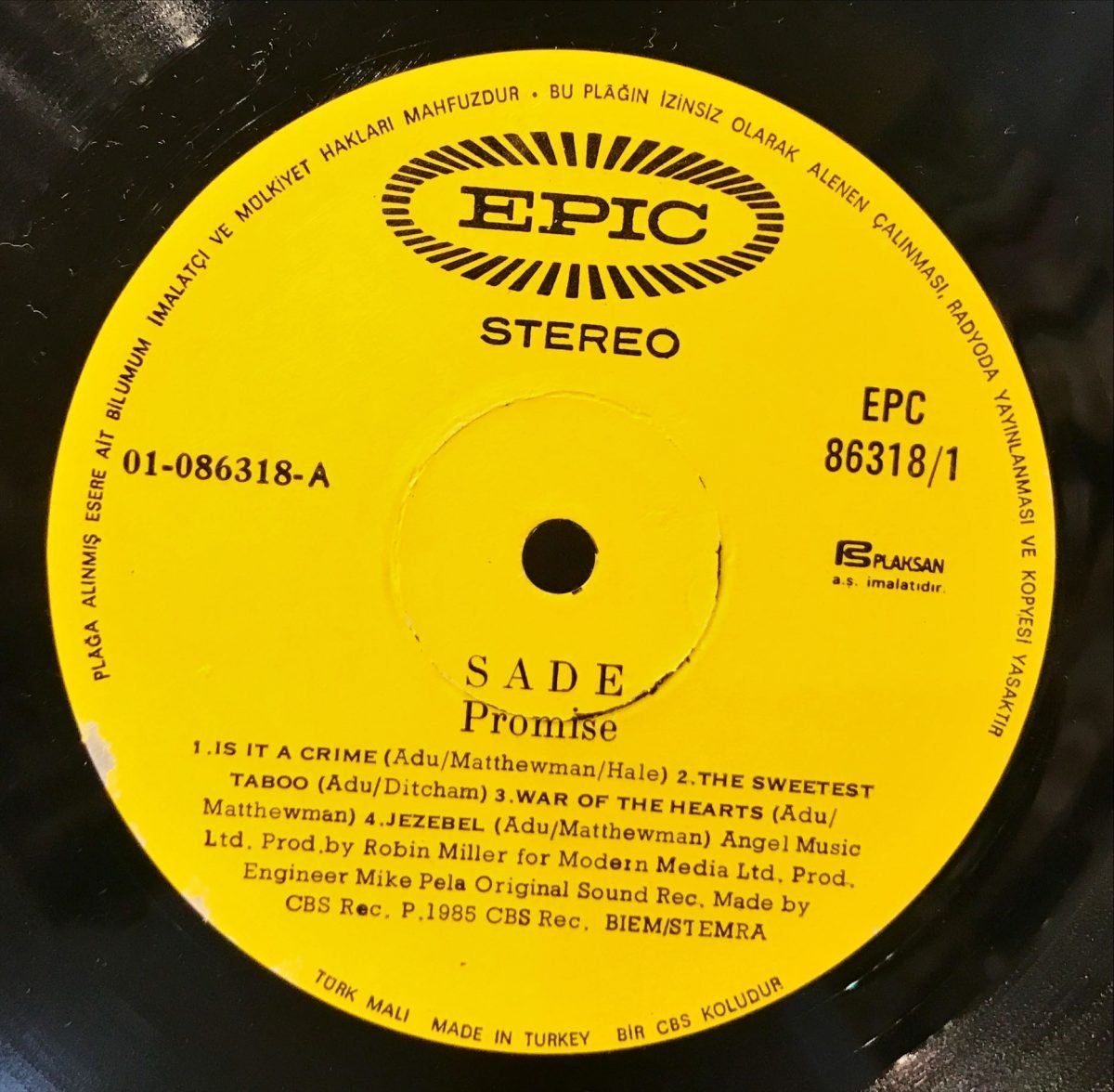 Sade – Promise LP Plak - Görsel 3