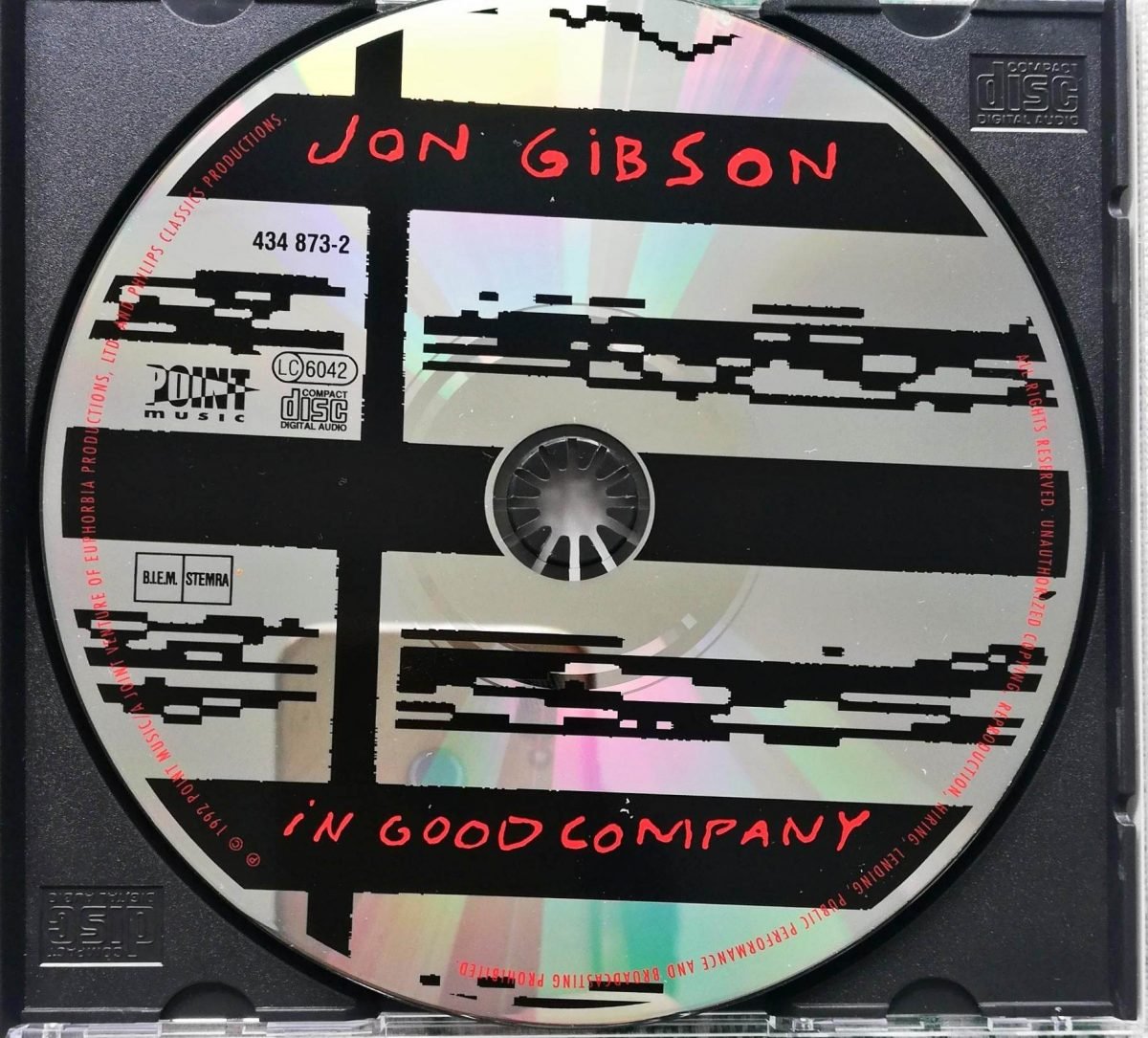 Jon Gibson – In Good Company CD - Görsel 3