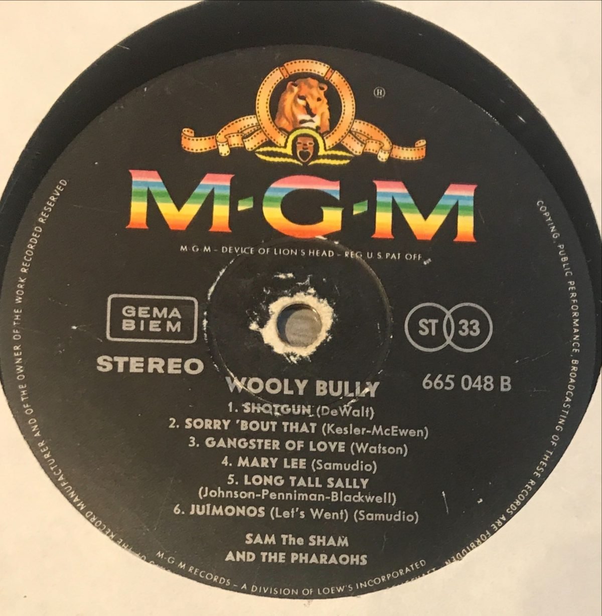 Sam The Sham And The Pharaohs – Wooly Bully LP Plak - Görsel 3