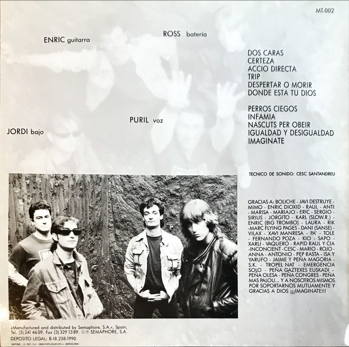Acció Directa – Imaginate! LP Plak (İspanyol Trash) - Görsel 2