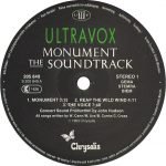 Ultravox – Monument The Soundtrack LP Plak - Görsel 3