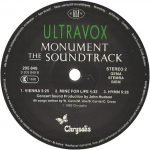 Ultravox – Monument The Soundtrack LP Plak - Görsel 4