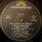 Folk Music Of Greece LP Plak - Görsel 2