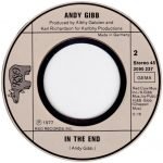 Andy Gibb – I Just Want To Be Your Everything / In The End 45lik Plak - Görsel 4