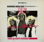 Blind Date – Your Heart Keeps Burning (Burning Mega Mix) 12'' Maxi Single Plak (Italo Disco )