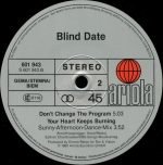 Blind Date – Your Heart Keeps Burning (Burning Mega Mix) 12'' Maxi Single Plak (Italo Disco ) - Görsel 4