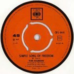 Tim Hardin – Simple Song Of Freedom 45lik Plak - Görsel 2