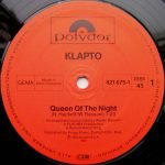 Klapto – Queen Of The Night 12'' Maxi Single Plak (Italo Disco ) - Görsel 3