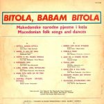 Bitola, Babam Bitola (Macedonian Folk Songs And Dances) LP Plak - Görsel 2