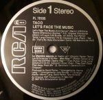 Taco – Let's Face The Music LP Plak - Görsel 3