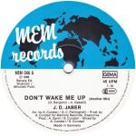 J.D. Jaber ‎– Don't Wake Me Up 12'' Maxi Single Plak - Görsel 2