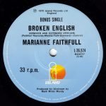 Marianne Faithfull – Broken English 45lik Plak