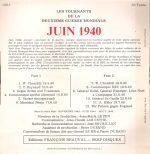 Les Tournants De La Deuxième Guerre Mondiale Juin 1940 45lik Plak - Görsel 3