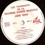 Les Tournants De La Deuxième Guerre Mondiale Juin 1944 45lik Plak - Görsel 2
