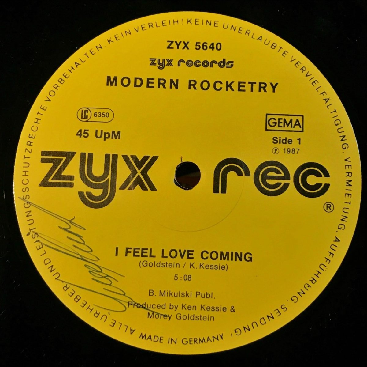 Modern Rocketry – I Feel Love Coming 12'' Maxi Single Plak - Görsel 3