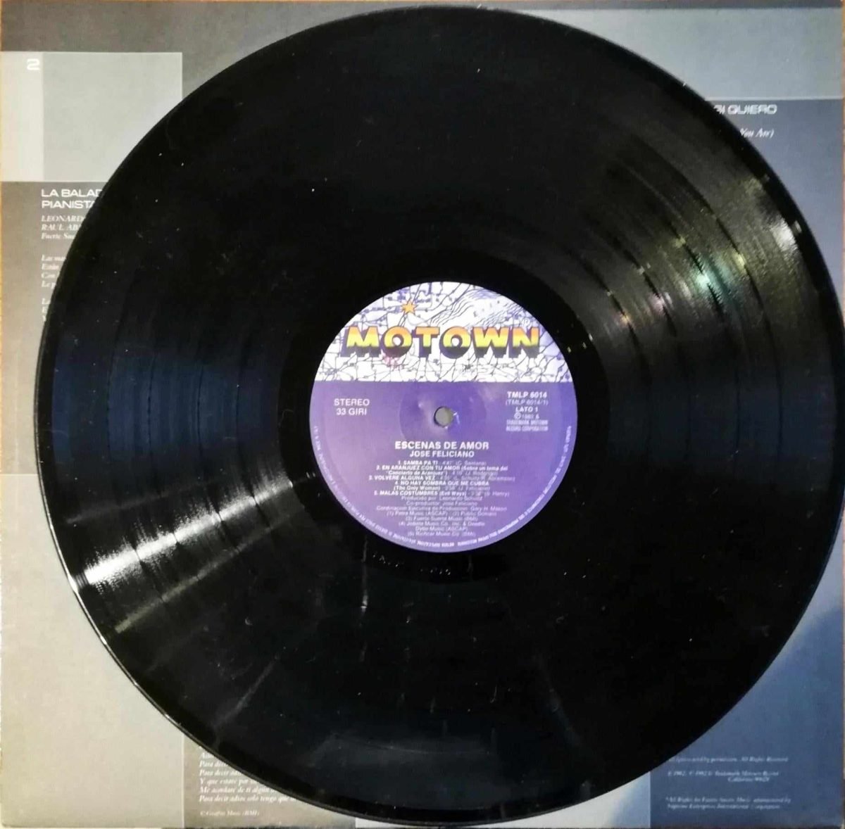José Feliciano – Escenas De Amor LP Plak - Görsel 4