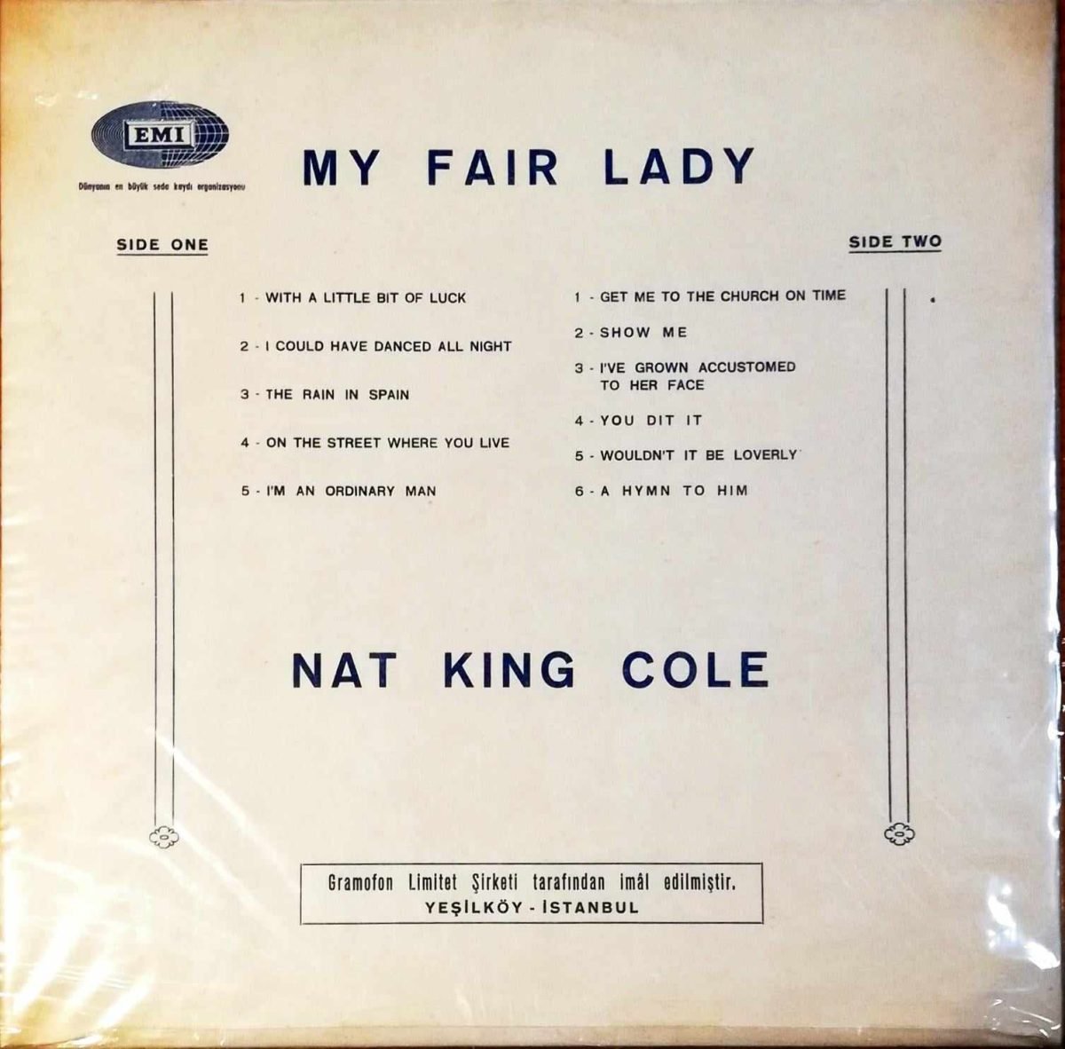 Nat King Cole – Sings My Fair Lady LP Plak - Görsel 2