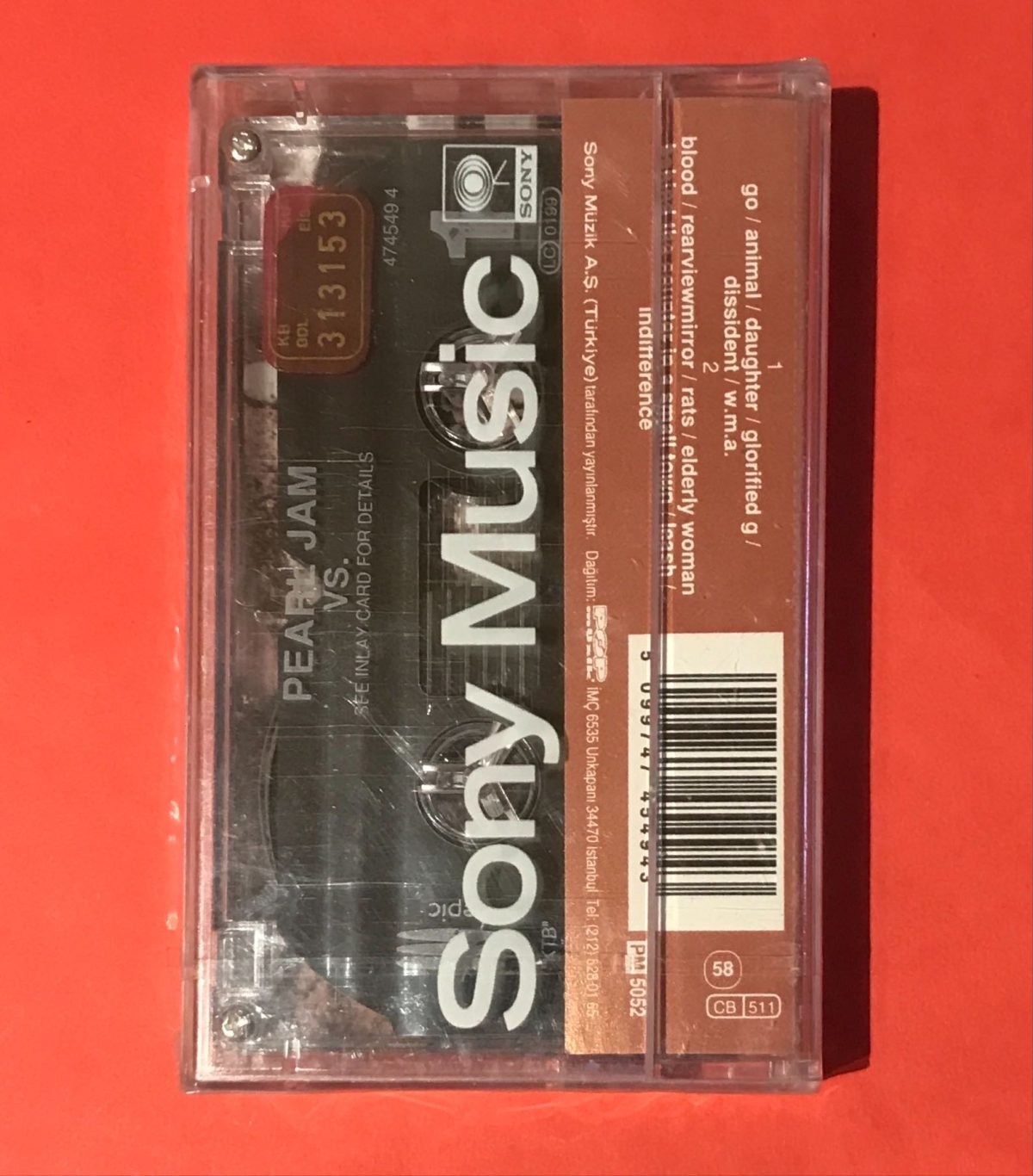 Pearl Jam – Vs. Kaset SIFIR - Görsel 2
