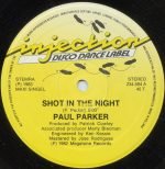 Paul Parker ‎– Shot In The Night 12'' Maxi Single Plak (Hi NRG) - Görsel 3
