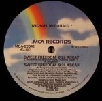 Michael McDonald – Sweet Freedom 12'' Maxi Single Plak - Görsel 4