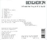 Bergheim 34 – It's Not For You, As It Is For Us CD SIFIR - Görsel 2