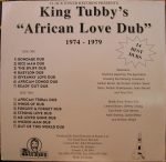 King Tubby ‎– King Tubby's "African Love Dub" 1974 - 1979 LP Plak - Görsel 3