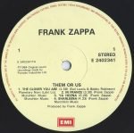 Zappa – Them Or Us 2LP Plak - Görsel 2