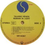 Talking Heads – Remain In Light LP Plak - Görsel 4