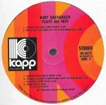 Burt Bacharach – Plays His Hits LP Plak - Görsel 3
