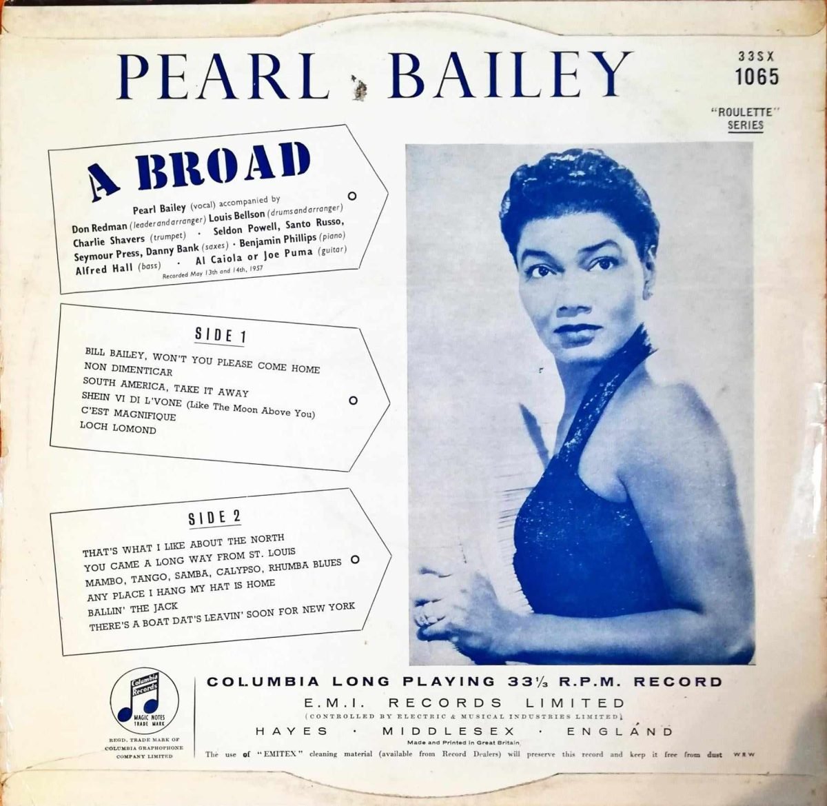 Pearl Bailey – A Broad LP Plak - Görsel 2