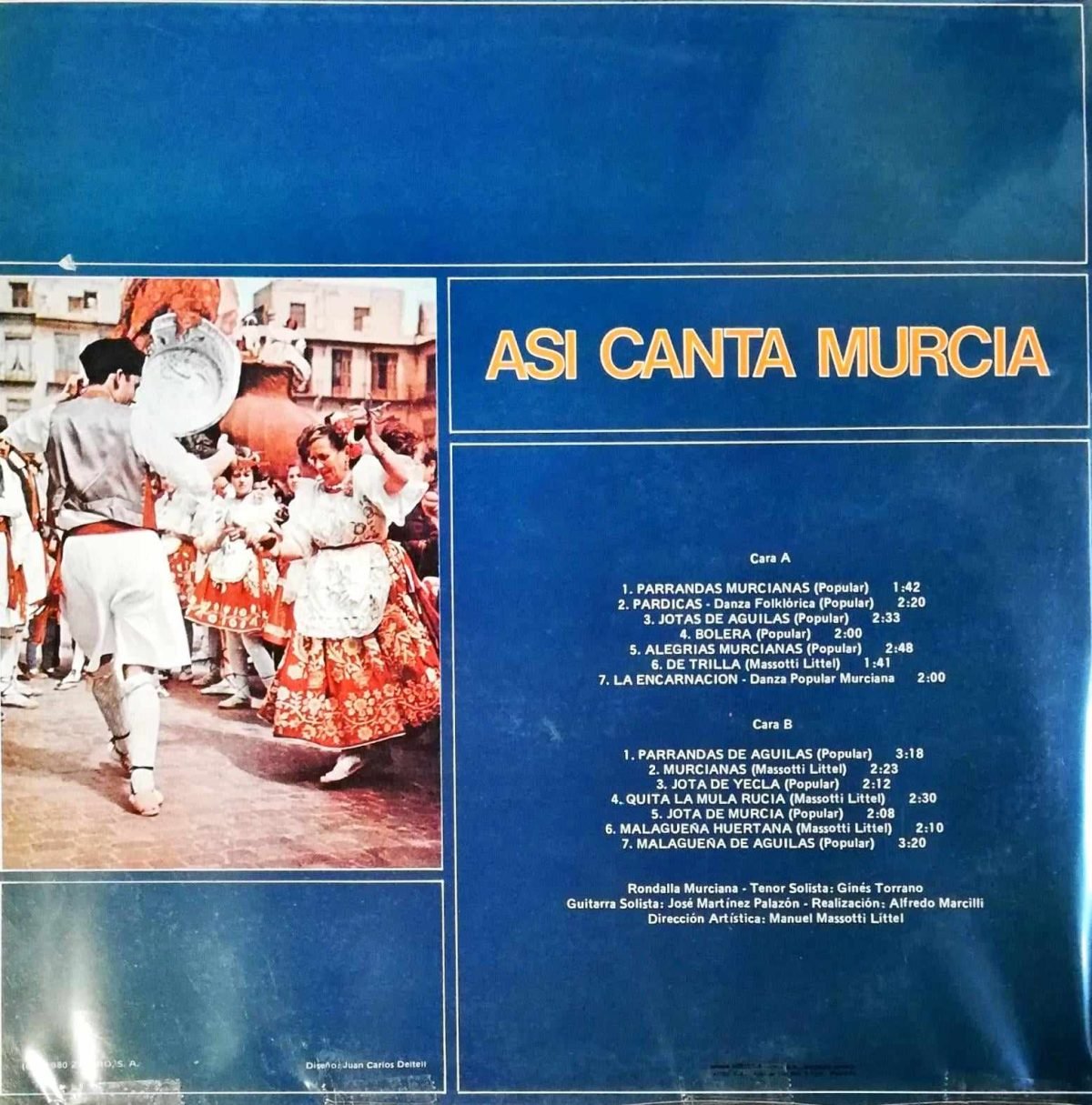 Rondalla Murciana - Así canta Murcia LP Plak - Görsel 2