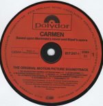 Carmen - The Original Motion Picture Soundtrack LP Plak - Görsel 3
