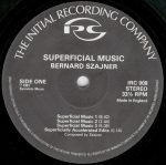Bernard Szajner – Superficial Music LP Plak - Görsel 3