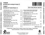 Turquie - Archives De La Musique Turque CD - Görsel 2