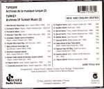 Turquie - Archives De La Musique Turque (2) CD - Görsel 2