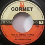 Jacqueline Boyer – Oh, Cheri Je T'aime / Was In Cannes Begann 45lik Plak - Görsel 4