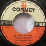 Jacqueline Boyer – Oh, Cheri Je T'aime / Was In Cannes Begann 45lik Plak - Görsel 3