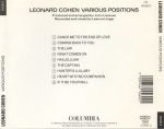 Leonard Cohen – Various Positions CD - Görsel 2