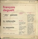 François Deguelt – "Che" Guevara / La Mélancolie / La Rencontre 45lik Plak - Görsel 2