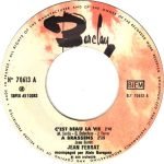Jean Ferrat – C'est Beau La Vie 45lik Plak - Görsel 3