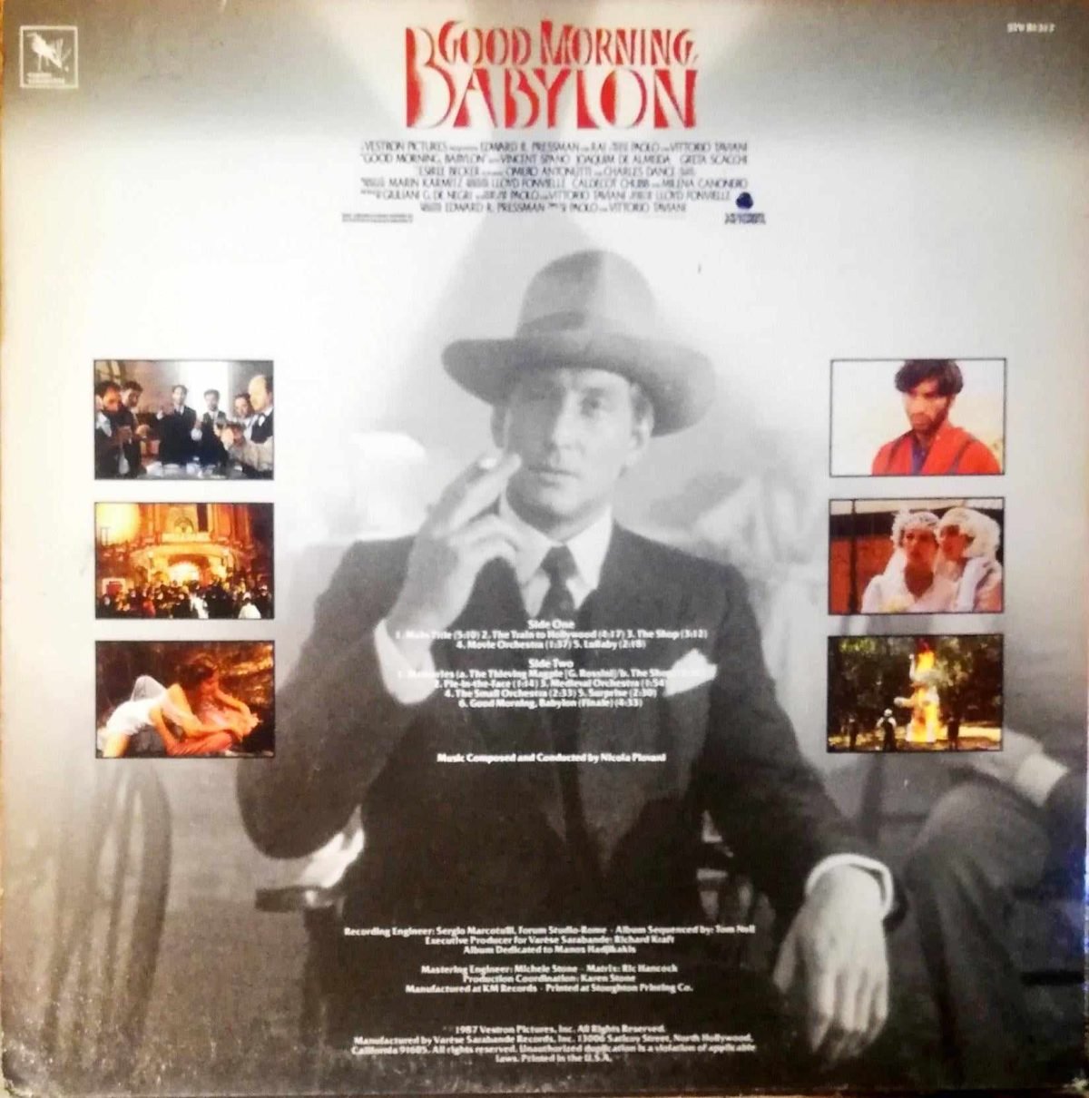 Nicola Piovani – Good Morning, Babylon (Original Motion Picture Soundtrack) LP Plak - Görsel 2