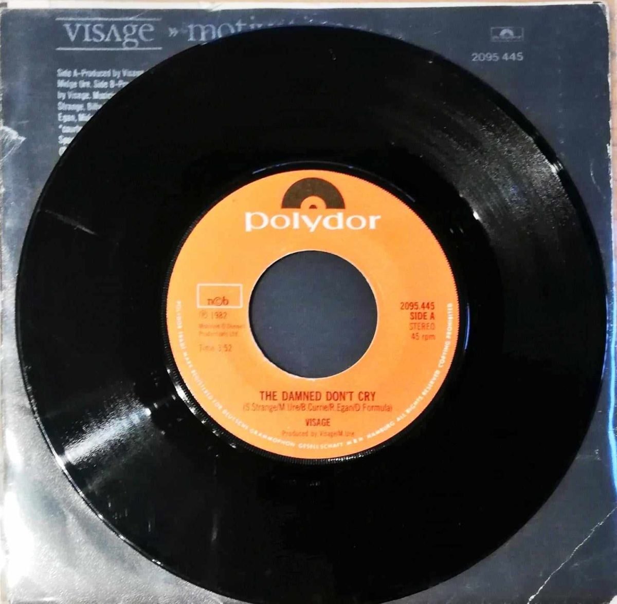 Visage – The Damned Don't Cry 45lik Plak - Görsel 3