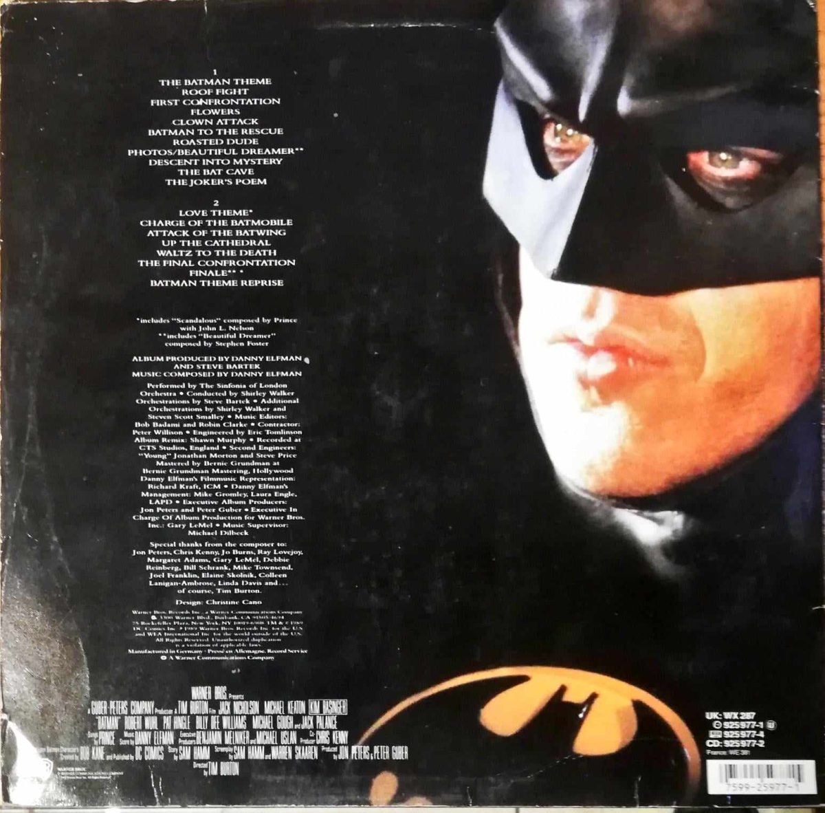 Danny Elfman – Batman (Original Motion Picture Score) LP Plak - Görsel 3