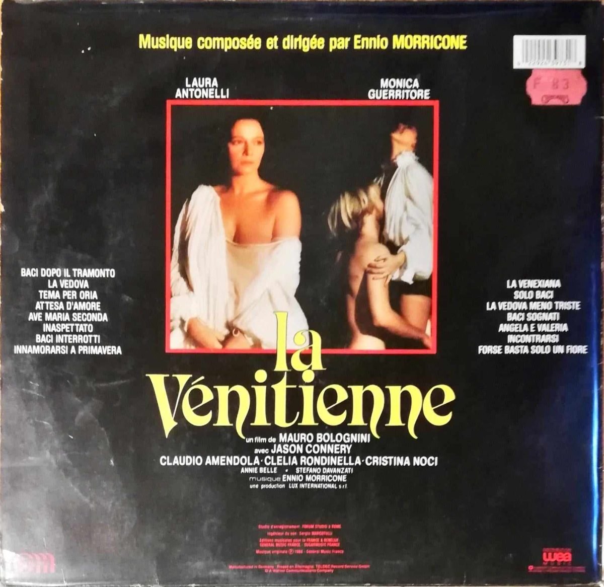 Ennio Morricone – La Vénitienne (Bande Originale Du Film) LP Plak - Görsel 2