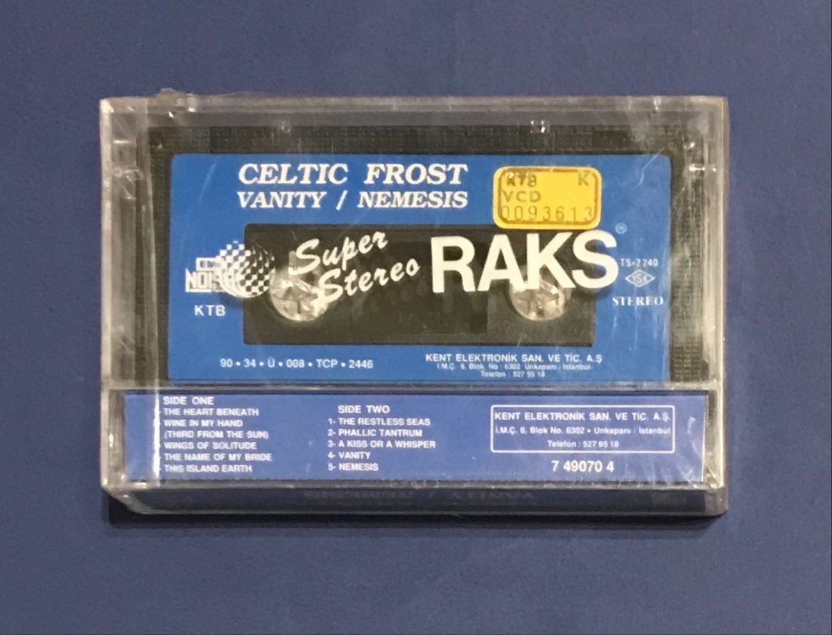 Celtic Frost ‎– Vanity / Nemesis Kaset Ambalajında - Görsel 2