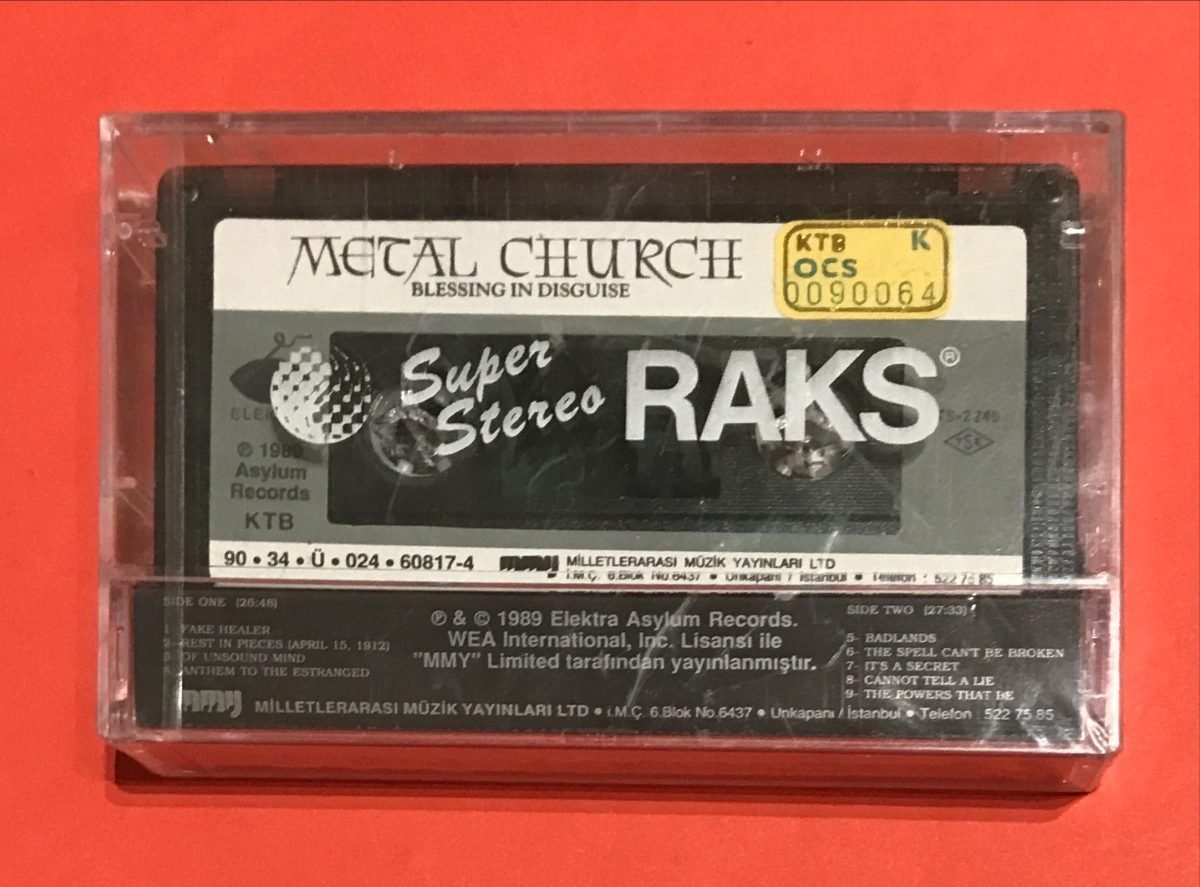 Metal Church ‎– Blessing In Disguise Kaset Ambalajında - Görsel 2