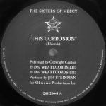 The Sisters Of Mercy – This Corrosion 12" Maxi Single Plak - Görsel 2